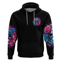 Rose SKull Zip Hoodie Sorry Honey Sarcasm Falls Out Of My Mouth Just Like Stupid Fall From Your - Wonder Print Shop