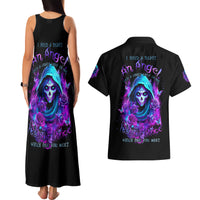 Witch Skull Couples Matching Tank Maxi Dress and Hawaiian Shirt I Hold A Beast An Angel And Crazy Lady In Me - Wonder Print Shop