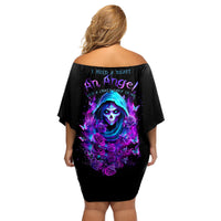 Witch Skull Family Matching Off Shoulder Short Dress and Hawaiian Shirt I Hold A Beast An Angel And Crazy Lady In Me - Wonder Print Shop