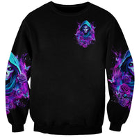 Witch Skull Sweatshirt I Hold A Beast An Angel And Crazy Lady In Me - Wonder Print Shop