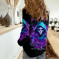 Witch Skull Women Casual Shirt I Hold A Beast An Angel And Crazy Lady In Me - Wonder Print Shop