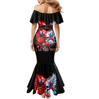 Evil Angel Skull Mermaid Dress Heaven Don't Want Me And Hell Afraid - Wonder Print Shop