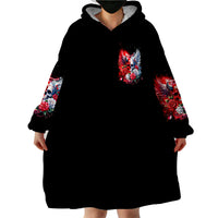 Evil Angel Skull Wearable Blanket Hoodie Heaven Don't Want Me And Hell Afraid - Wonder Print Shop