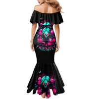 Rose Skull Mermaid Dress I'm Not Anti-Social I'm Just Not User Friendly - Wonder Print Shop
