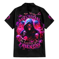 Witch Skull Family Matching Mermaid Dress and Hawaiian Shirt I'm Not Anti-Social I'm Just Not User Friendly - Wonder Print Shop