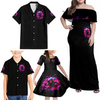 Witch Skull Family Matching Off Shoulder Maxi Dress and Hawaiian Shirt I'm Not Anti-Social I'm Just Not User Friendly - Wonder Print Shop