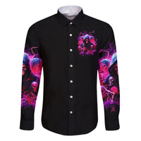 Witch Skull Family Matching Puletasi and Hawaiian Shirt I'm Not Anti-Social I'm Just Not User Friendly - Wonder Print Shop