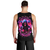 Witch Skull Men Tank Top I'm Not Anti-Social I'm Just Not User Friendly - Wonder Print Shop