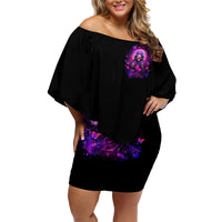 Rose Skull Family Matching Off Shoulder Short Dress and Hawaiian Shirt DILLIGAG - Wonder Print Shop