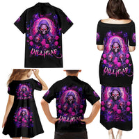 Rose Skull Family Matching Puletasi and Hawaiian Shirt DILLIGAG - Wonder Print Shop