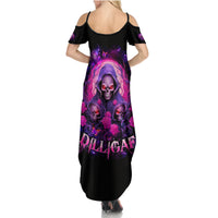 Rose Skull Family Matching Summer Maxi Dress and Hawaiian Shirt DILLIGAG - Wonder Print Shop
