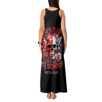 Evil Angel Skull Tank Maxi Dress Fuck It All And Let My Demons Out To Play - Wonder Print Shop