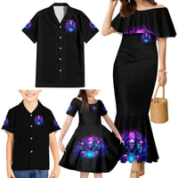 Witch Skull Family Matching Mermaid Dress and Hawaiian Shirt Assuming Was Like Most Girls Was Your First Mistake - Wonder Print Shop