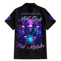 Witch Skull Family Matching Mermaid Dress and Hawaiian Shirt Assuming Was Like Most Girls Was Your First Mistake - Wonder Print Shop