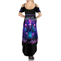 Witch Skull Family Matching Summer Maxi Dress and Hawaiian Shirt Assuming Was Like Most Girls Was Your First Mistake - Wonder Print Shop