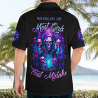 Witch Skull Hawaiian Shirt Assuming Was Like Most Girls Was Your First Mistake - Wonder Print Shop