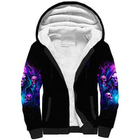 Witch Skull Sherpa Hoodie Assuming Was Like Most Girls Was Your First Mistake - Wonder Print Shop