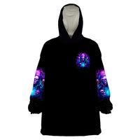 Witch Skull Wearable Blanket Hoodie Assuming Was Like Most Girls Was Your First Mistake - Wonder Print Shop