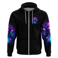 Witch Skull Zip Hoodie Assuming Was Like Most Girls Was Your First Mistake - Wonder Print Shop