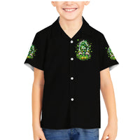 Irish Skull Family Matching Mermaid Dress and Hawaiian Shirt Good Girls Drink Wine Badass Girls Thug Beer - Wonder Print Shop