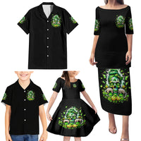 Irish Skull Family Matching Puletasi and Hawaiian Shirt Good Girls Drink Wine Badass Girls Thug Beer - Wonder Print Shop