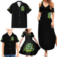 Irish Skull Family Matching Summer Maxi Dress and Hawaiian Shirt Good Girls Drink Wine Badass Girls Thug Beer - Wonder Print Shop