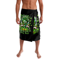 Irish Skull Lavalava Good Girls Drink Wine Badass Girls Thug Beer - Wonder Print Shop