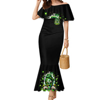 Irish Skull Mermaid Dress Good Girls Drink Wine Badass Girls Thug Beer - Wonder Print Shop