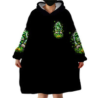 Irish Skull Wearable Blanket Hoodie Good Girls Drink Wine Badass Girls Thug Beer - Wonder Print Shop