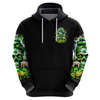 Irish Skull Zip Hoodie Good Girls Drink Wine Badass Girls Thug Beer - Wonder Print Shop