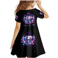 Wings Skll Family Matching Mermaid Dress and Hawaiian Shirt I'm A Good Person But Don't Give Me A Reason To Show My Evil - Wonder Print Shop