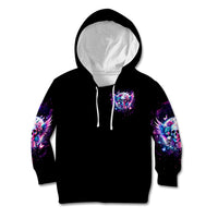 Wings Skll Kid Hoodie I'm A Good Person But Don't Give Me A Reason To Show My Evil - Wonder Print Shop