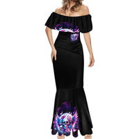 Wings Skll Mermaid Dress I'm A Good Person But Don't Give Me A Reason To Show My Evil - Wonder Print Shop