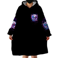 Wings Skll Wearable Blanket Hoodie I'm A Good Person But Don't Give Me A Reason To Show My Evil - Wonder Print Shop