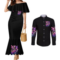 Fairy Skull Couples Matching Mermaid Dress and Long Sleeve Button Shirt In My Next Life I Want To Be The Karma Fairy