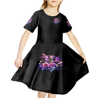 Fairy Skull Kid Short Sleeve Dress In My Next Life I Want To Be The Karma Fairy - Wonder Print Shop