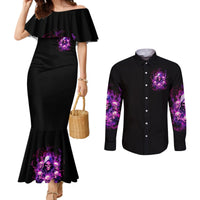 Witch Skull Couples Matching Mermaid Dress and Long Sleeve Button Shirt The Good Girl In Me Got Tired Of The Bullshit