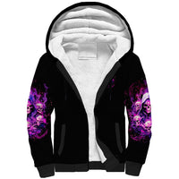 Witch Skull Sherpa Hoodie The Good Girl In Me Got Tired Of The Bullshit - Wonder Print Shop