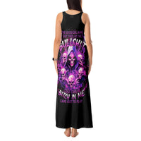 Witch Skull Tank Maxi Dress The Good Girl In Me Got Tired Of The Bullshit - Wonder Print Shop