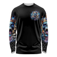 King Skull Long Sleeve Shirt Yes I'm Asshole But Not Yours - Wonder Print Shop