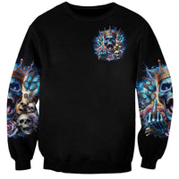 King Skull Sweatshirt Yes I'm Asshole But Not Yours - Wonder Print Shop