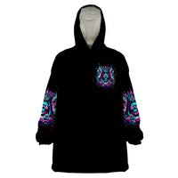 Queen Skull Wearable Blanket Hoodie Bitch I'm Not A Princess I'm The Fucking Queen - Wonder Print Shop