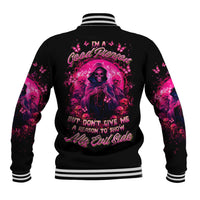 Reaper Skull Baseball Jacket I'm A Good Person But Don't Give Me A Reason To Show My Evil - Wonder Print Shop
