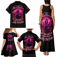 Reaper Skull Family Matching Tank Maxi Dress and Hawaiian Shirt I'm A Good Person But Don't Give Me A Reason To Show My Evil - Wonder Print Shop