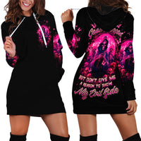 Reaper Skull Hoodie Dress I'm A Good Person But Don't Give Me A Reason To Show My Evil - Wonder Print Shop