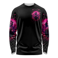 Reaper Skull Long Sleeve Shirt I'm A Good Person But Don't Give Me A Reason To Show My Evil - Wonder Print Shop