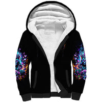 Queen Skull Sherpa Hoodie Bitch I'm Not A Princess I'm The Fucking Queen - Wonder Print Shop