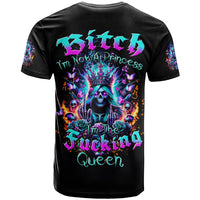 Queen Skull T Shirt Bitch I'm Not A Princess I'm The Fucking Queen - Wonder Print Shop