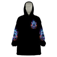 Queen Skull Wearable Blanket Hoodie Bitch I'm Not A Princess I'm The Fucking Queen - Wonder Print Shop