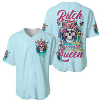 Skull Fairy Baseball Jersey Bitch I'm Not A Princess I'm The Fucking Queen - Wonder Print Shop